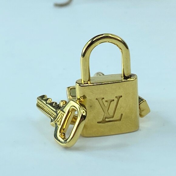 LOUIS VUITTON Damier Ebene Buton de Manchette Cadena Cuffs GS415 - Picture 9 of 10